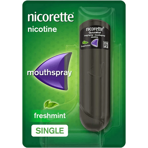 Nicorette QuickMist 1mg/Spray Freshmint- Single- 150 Sprays - welzo