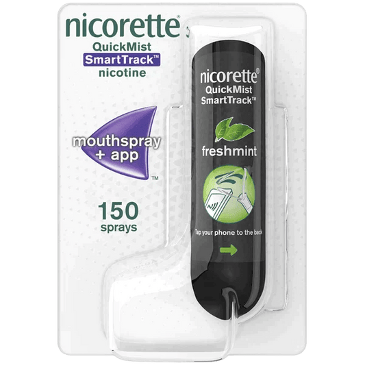 Nicorette QuickMist SmartTrack 1mg/Spray Mouthspray Nicotine Freshmint Sprays (Stop Smoking Aid) - welzo