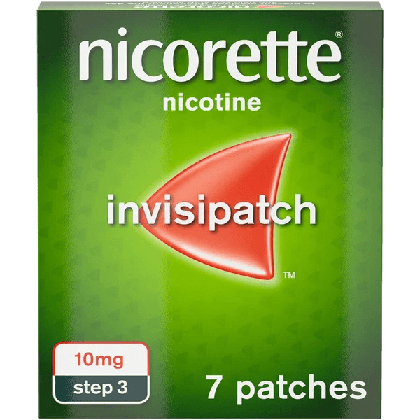 Nicorette Step 3 Invisi 10mg Patch, 7 Nicotine Patches (Stop Smoking Aid) - welzo