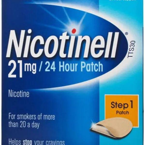 Nicotinell TTS30 Patient Support Material and Patches (21mg) Pack of 7 - welzo