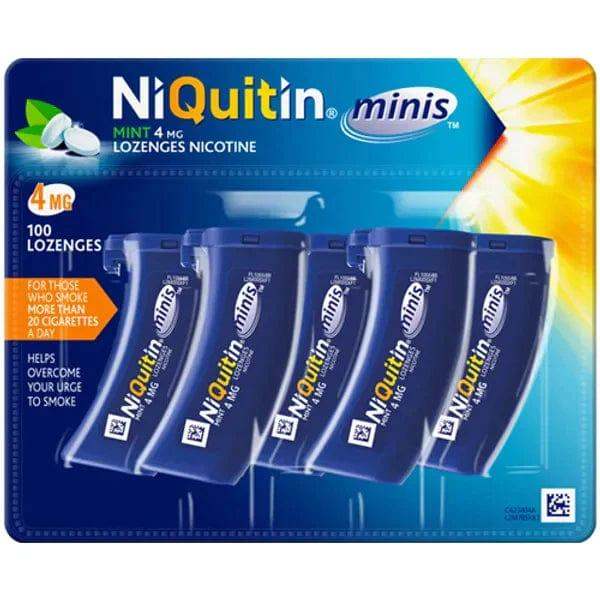 Niquitin Minis 4mg Mint Lozenges - welzo