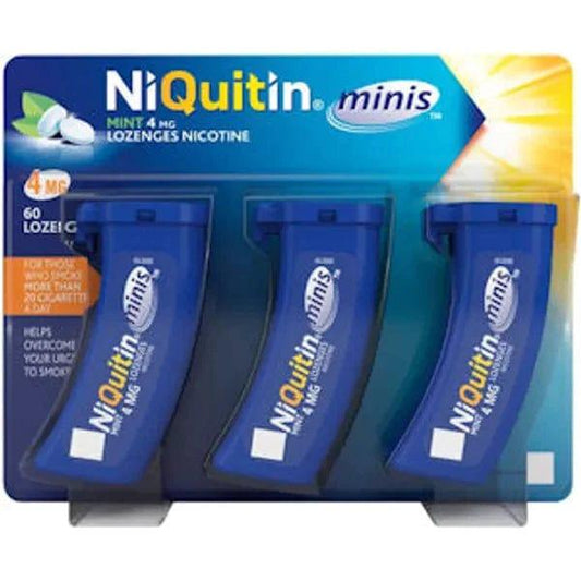 Niquitin Minis 4mg Mint Lozenges - welzo