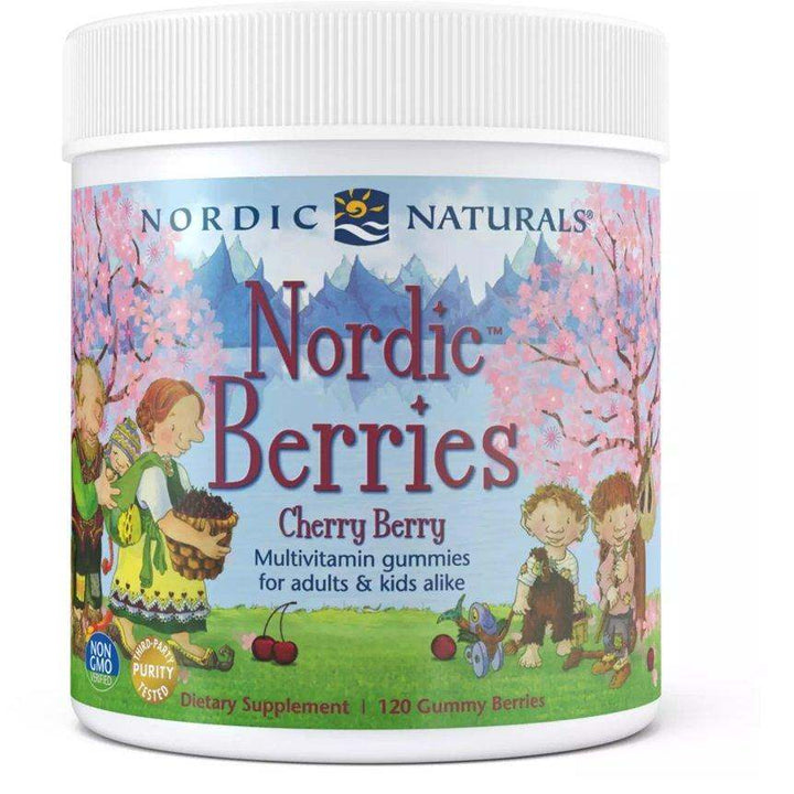 Nordic Berries, Multivitamin (Cherry) 120 Gummy Berries - Nordic Naturals - welzo