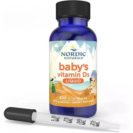 Nordijski naravni otroški vitamin D3 400iu 0,76 fl oz