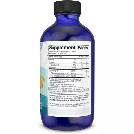 Nordic Naturals pentru copii DHA 530mg omega3 4 fl oz (căpșuni)