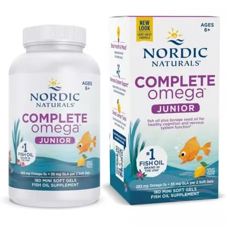 Nordic Naturals Completa omega 3,6,9 junior 180 mini softgels (limone)