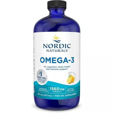 Nordic Naturals ômega3 1.560mg Sabor de limão 16 fl oz