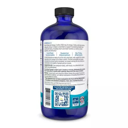 Nordic naturals omega3 1.560mg aromă de lămâie 16 fl oz