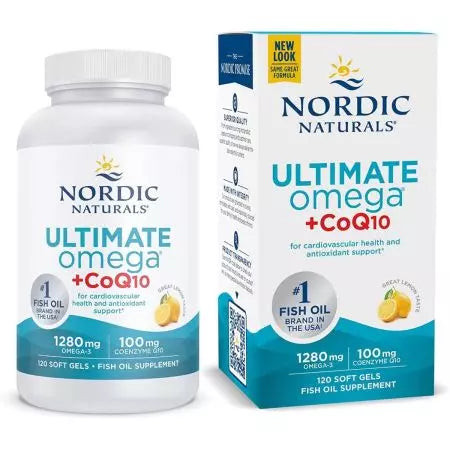 Nordic Naturals Ultimate Omega 1280mg + COQ10 120 Softgels