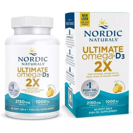 Nordic Naturals Ultimate Omega 2X D3 60 CT