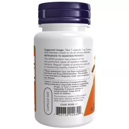 Now Foods 8 Billion Acidophilus & Bifidus 60 Veg Capsules