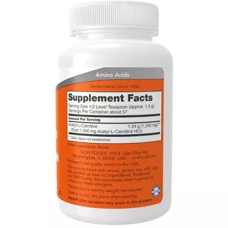 Now Foods ALC (AcetylLCarnitine) Powder 3oz