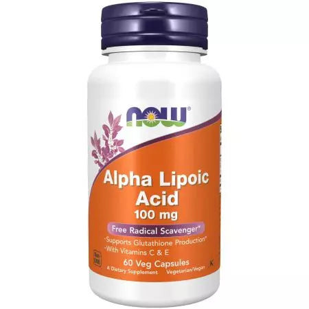 Nyt Foods Alpha -lipoiinihappo 100 mg 60 Veg -kapselia