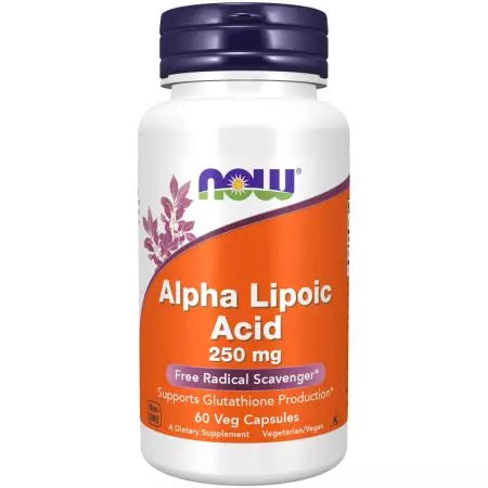 Nu fødevarer alfa lipoic acid 250 mg 60 veg -kapsler