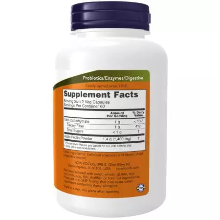 Nyt ruokia omena pektiini 700 mg 120 Veg -kapselia