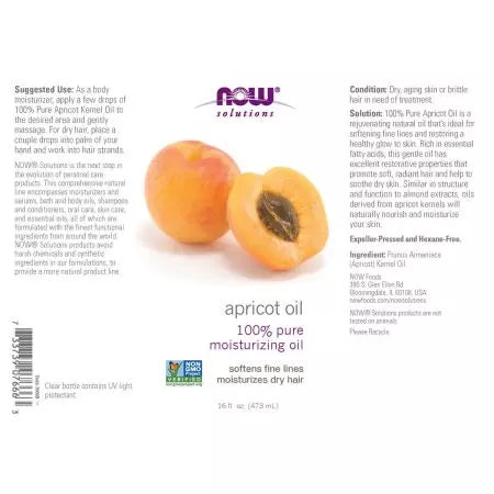 Now Foods Apricot Oil 16oz