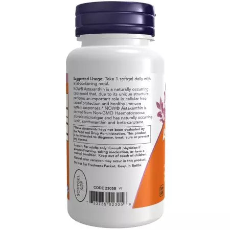 Nyní potraviny astaxanthin 4 mg 90 softgelů