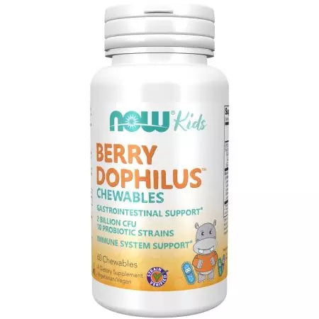 Now Foods BerryDophilus 60 Berry Flavoured Chewables