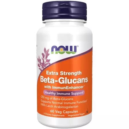 Now Foods BetaGlucans with ImmunEnhancer 60 Veg Capsules