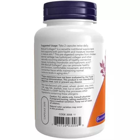 Now Foods BioCell Collagen Hydrolyzed Type II 120 Capsules