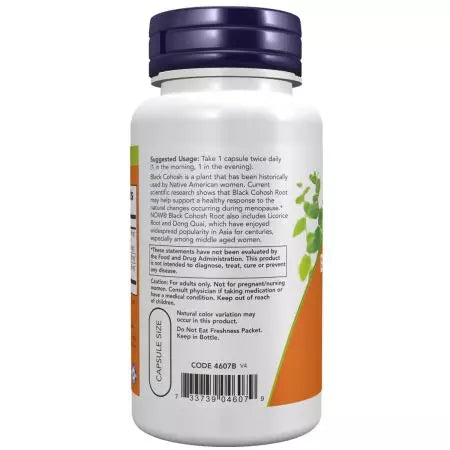 Nyt Foods Black Cohosh Root 80 mg 90 Veg -kapselit