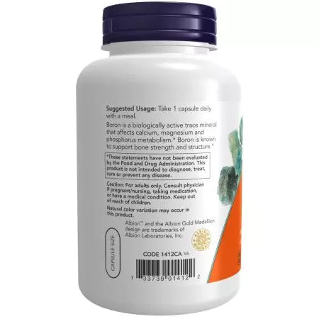 Τώρα Foods Boron 3mg 250 VCAP