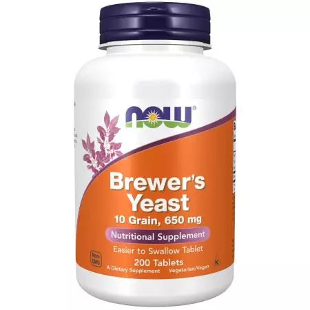 Nyní tablety Foods Brewer's Yeast 650 mg 200