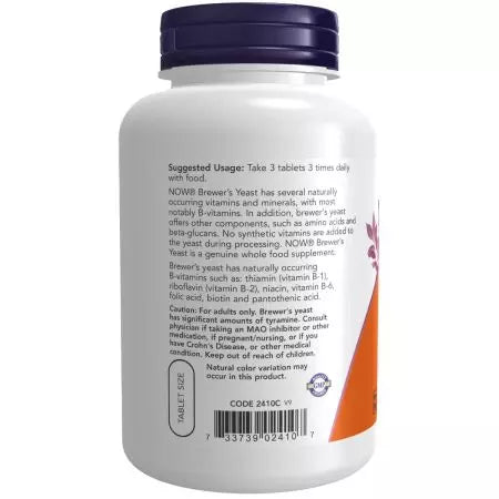 Nu Foods Brewer's gær 650 mg 200 tabletter