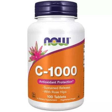 Now Foods C1000 Sustained Release 100 Tablets