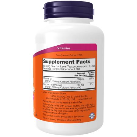 Now Foods Calcium Ascorbate Powder 8oz