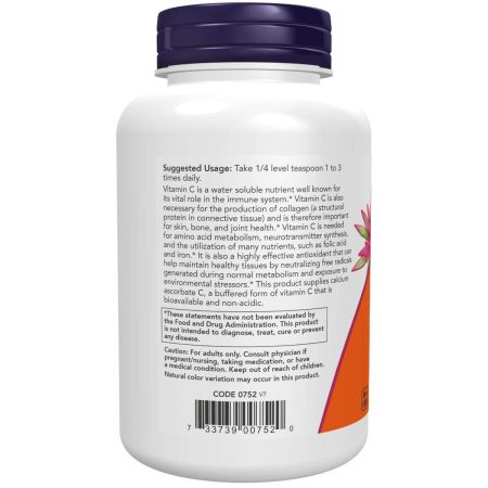 Nu fødevarer calcium ascorbatpulver 8 oz