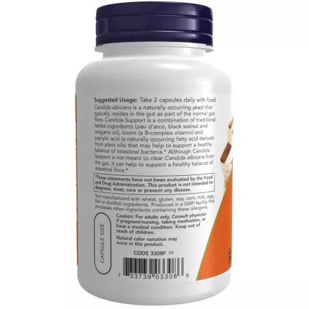 Nu ondersteunen Foods Candida 90 VEG -capsules