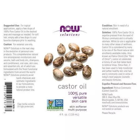 Nu Foods Castor Oil 4oz