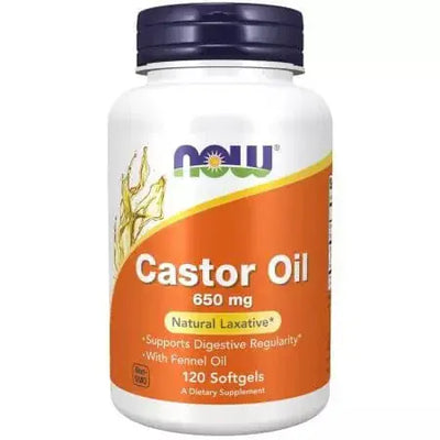 Now Foods Castor Oil 650 mg 120 Softgels