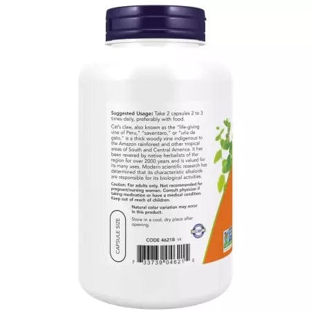 Now Foods Cat's Claw 500mg 250 Veg Capsules