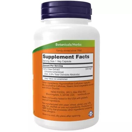 Now Foods Cat's Claw Extract 120 Veg Capsules