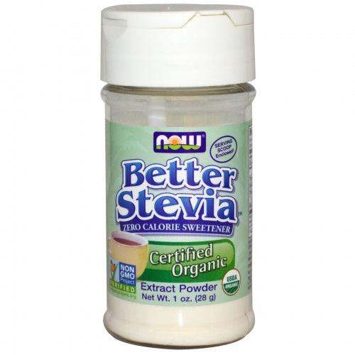 Now Foods Certified Organic BetterStevia Extract Powder 1 oz (28 g) - welzo