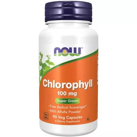 Now Foods Chlorophyll 100mg 90 Veg Capsules