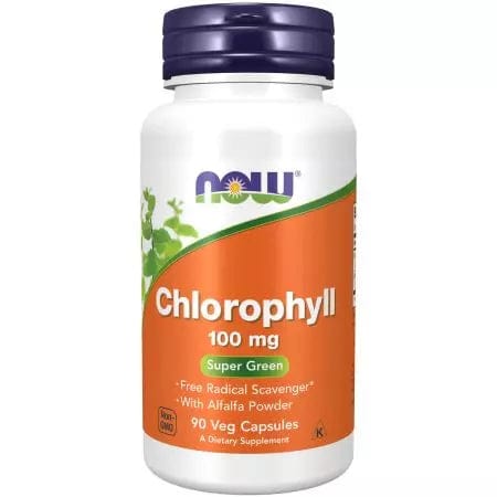 Now Foods Chlorophyll 100mg 90 Veg Capsules