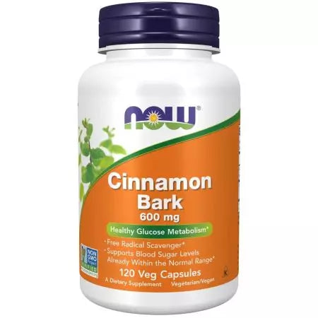 Now Foods Cinnamon Bark 600 mg 120 Veg Capsules