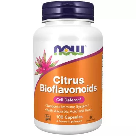 Maintenant aliments bioflavonoïdes d'agrumes 100 capsules de légumes