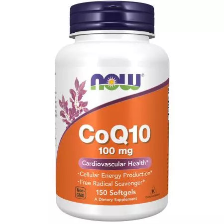 Τώρα τα τρόφιμα CoQ10 100 mg 150 softgels