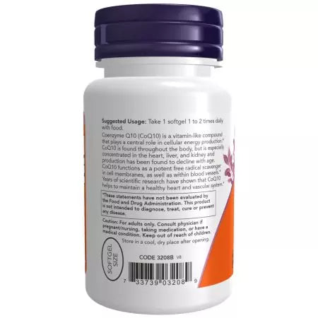 Τώρα τα τρόφιμα CoQ10 100 mg 50 softgels