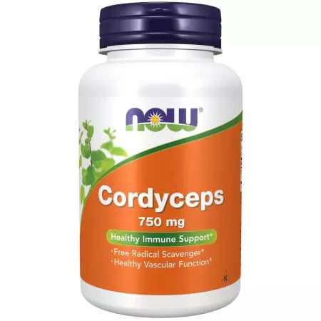 Ahora Foods Cordyceps 750 mg 90 Cápsulas de verduras