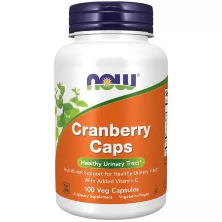 Now Foods Cranberry Caps with Added Vitamin C 100 Veg Capsules