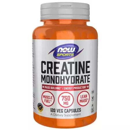 Maintenant les aliments monohydrate de créatine 750 mg 120 capsules de légumes