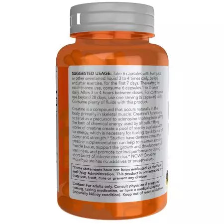 Nyt Foods -kreatiinimonohydraatti 750 mg 120 Veg -kapselit