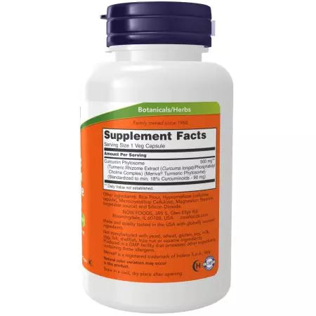 Maintenant aliments curcumine phytosome 60 veg capsules