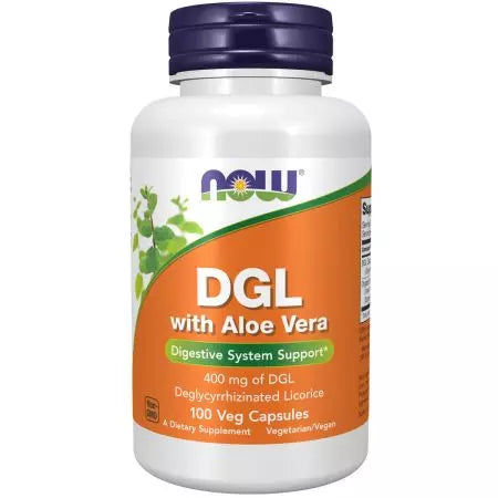 Now Foods DGL with Aloe Vera 100 Veg Capsules