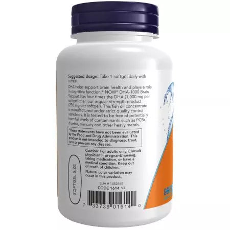 Most ételek DHA1000 Fish Oil 90 SoftGels